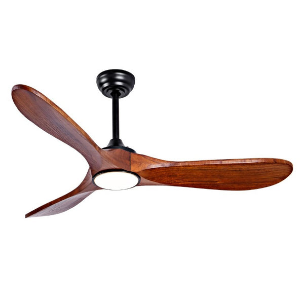 English Elm 52 Inch Matte Black Smart Ceiling Fan Dimmable Light Quiet DC Motor Indoor Outdoor W3727P508558