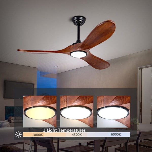 English Elm 52 Inch Matte Black Smart Ceiling Fan Dimmable Light Quiet DC Motor Indoor Outdoor W3727P508558