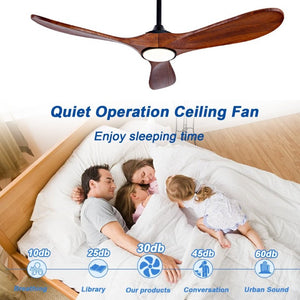 English Elm 52 Inch Matte Black Smart Ceiling Fan Dimmable Light Quiet DC Motor Indoor Outdoor W3727P508558