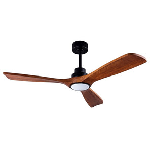 English Elm Ceiling Fan with Sycamore Wood Blades Quiet DC Motor Remote Indoor Outdoor Farmhouse W3727P508560