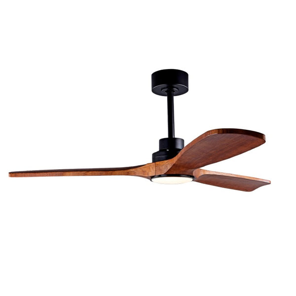 English Elm Ceiling Fan with Sycamore Wood Blades Quiet DC Motor Remote Indoor Outdoor Farmhouse W3727P508560