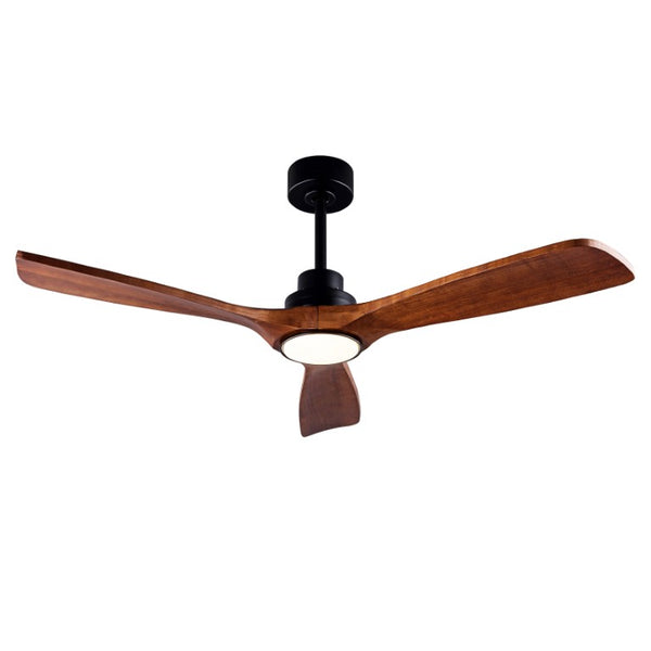 English Elm Ceiling Fan with Sycamore Wood Blades Quiet DC Motor Remote Indoor Outdoor Farmhouse W3727P508560