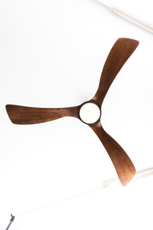 English Elm 52 Inch Ceiling Fan with Sycamore Wood Blades Dimmable LED and 6 Speed Reversible Motor W3727P508572