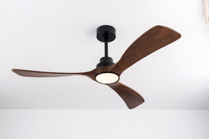 English Elm 52 Inch Ceiling Fan with Sycamore Wood Blades Dimmable LED and 6 Speed Reversible Motor W3727P508572