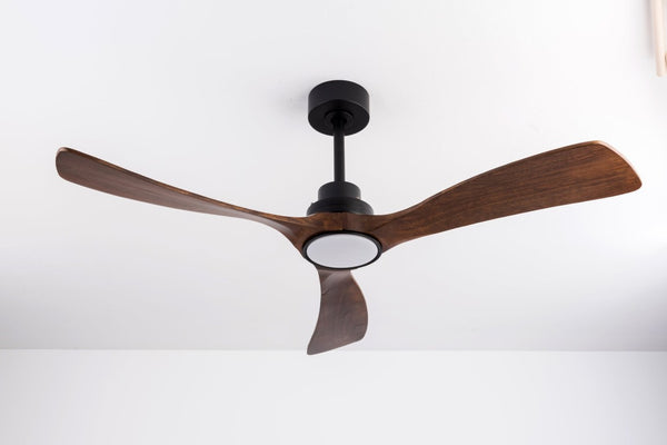 English Elm 52 Inch Ceiling Fan with Sycamore Wood Blades Dimmable LED and 6 Speed Reversible Motor W3727P508572