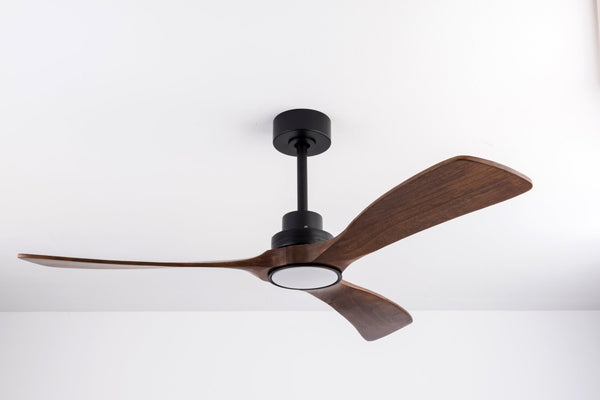 English Elm 52 Inch Ceiling Fan with Sycamore Wood Blades Dimmable LED and 6 Speed Reversible Motor W3727P508572