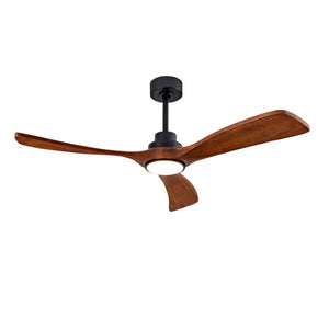 English Elm 52 Inch Ceiling Fan with Sycamore Wood Blades Dimmable LED and 6 Speed Reversible Motor W3727P508572