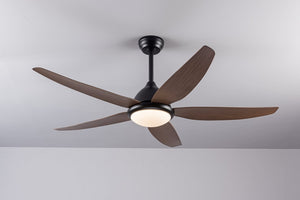 English Elm Ceiling Fan with Remote App Control 56 Inch DC Motor Six Speed Reversible for Living Rooms W3727P511461