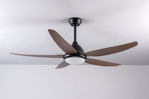 English Elm Ceiling Fan with Remote App Control 56 Inch DC Motor Six Speed Reversible for Living Rooms W3727P511461