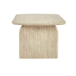 English Elm 38.19×22.83 Oval Wood Veneer Coffee Table with Open Shelf for Modern Living Rooms W3732P456542