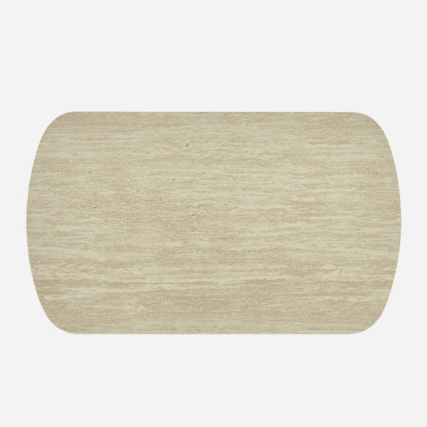 English Elm 38.19×22.83 Oval Wood Veneer Coffee Table with Open Shelf for Modern Living Rooms W3732P456542