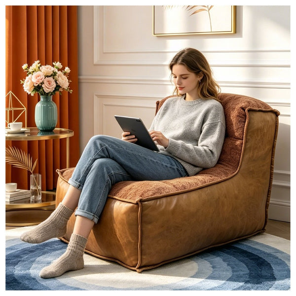 English Elm Elegant Sculptural Armchair with Built in Side Table for Modern Reading Nooks W3737P459227