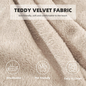 English Elm 6ft Round Memory Foam Bean Bag Soft Flannel Lounge Chair for Dorm Bedroom Living Room Beige W3737P490365