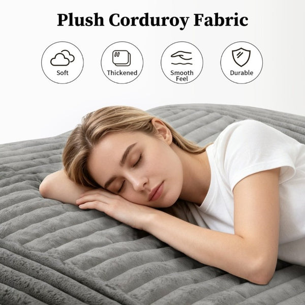 English Elm Dy-Ddy-Shenhui1,oversized Corduroy Bean Bag with Memory Foam Fill for Dorms and Living Rooms Light Gray W3737P530689