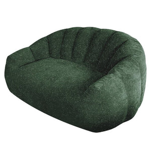 English Elm Starry Sky Bear Paw Oversized Bean Bag Sofa Faux Fur Plush Armrest Lounger for Bedroom Green W3737P530970