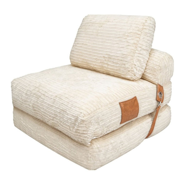 English Elm Lazy Convertible Foam Lounge Chair Foldable Sofa Bed for Dorm Living Room Studio W3737P531275