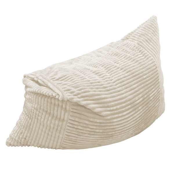 English Elm Dy-Ddy-Shenhui1,oversized Corduroy Bean Bag with Memory Foam Fill for Dorms and Living Rooms White W3737P531290