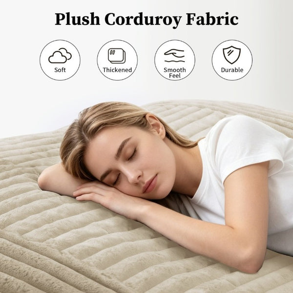 English Elm Dy-Ddy-Shenhui1,oversized Corduroy Bean Bag with Memory Foam Fill for Dorms and Living Rooms White W3737P531290