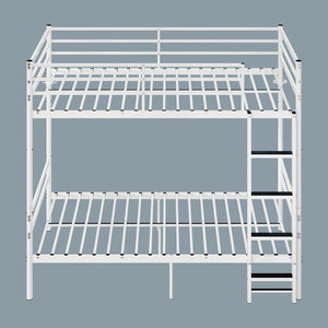 English Elm Metal Twin Over Bunk Bed Sturdy Steel Frame for Kids Dorms and Guest Rooms W3752P464164