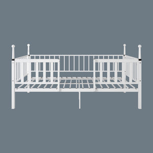 English Elm Metal Twin Over Bunk Bed Powder Coated Frame for Dormitory or Shared Room W3752P466705