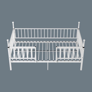 English Elm Metal Twin Over Bunk Bed Powder Coated Frame for Dormitory or Shared Room W3752P466705