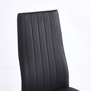 English Elm Pu Clear Shell Dining Chairs Set of 4 with Matte Black Metal Legs Modern Style W3766P525281