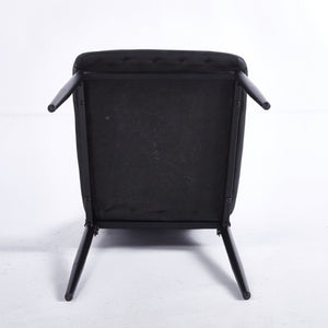 English Elm Pu Clear Shell Dining Chairs Set of 4 with Matte Black Metal Legs Modern Style W3766P525281