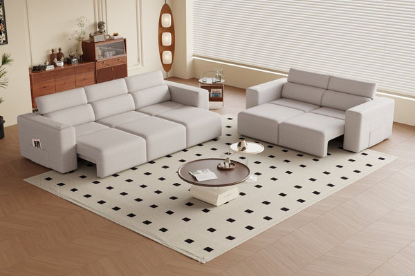 English Elm 24034 Power Reclining Sectional Module with Zero Gravity Bluetooth and USB Charging W3795P358573