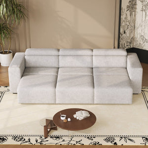 English Elm 24034 Power Reclining Sectional with Bluetooth Speakers and Zero Gravity Support W3795P358575