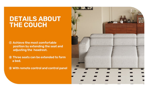 English Elm 24034 Power Reclining Sectional with Bluetooth Speakers and Zero Gravity Support W3795P358575