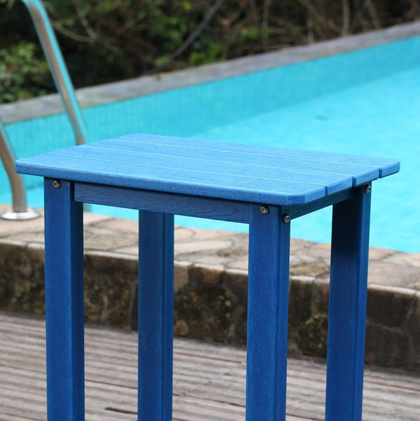 English Elm Hdpe Solid Poly Outdoor Bar Chair Weatherproof Slatted Seat for Patio Pool Lawn W3805P450035