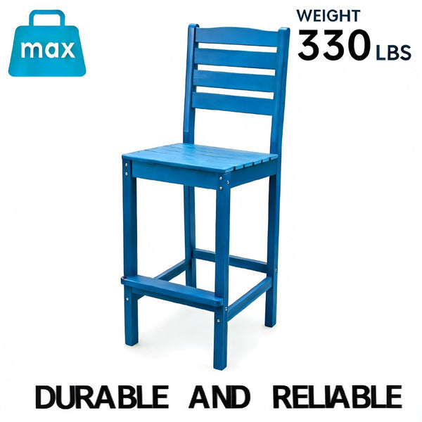 English Elm Hdpe Adirondack Outdoor Bar Set Recyclable Poly Construction All Weather Poolside W3805S00008