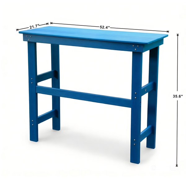 English Elm Hdpe Adirondack Outdoor Bar Set Recyclable Poly Construction All Weather Poolside W3805S00008