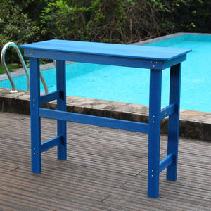 English Elm Hdpe Adirondack Outdoor Bar Set Recyclable Poly Construction All Weather Poolside W3805S00008
