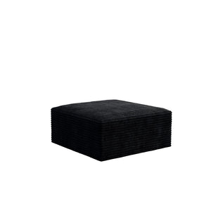 English Elm Sp-009m-black-1f Modular Corduroy Sectional Sofa Reversible Chaise Living Room Seating W3819P448407