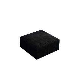 English Elm Sp-009m-black-1f Modular Corduroy Sectional Sofa Reversible Chaise Living Room Seating W3819P448407