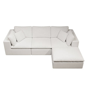 English Elm 108.3*68.9"modular Sectional Sofa Four Piece Corduroy Couch for Living Room Apartment W3819S00085