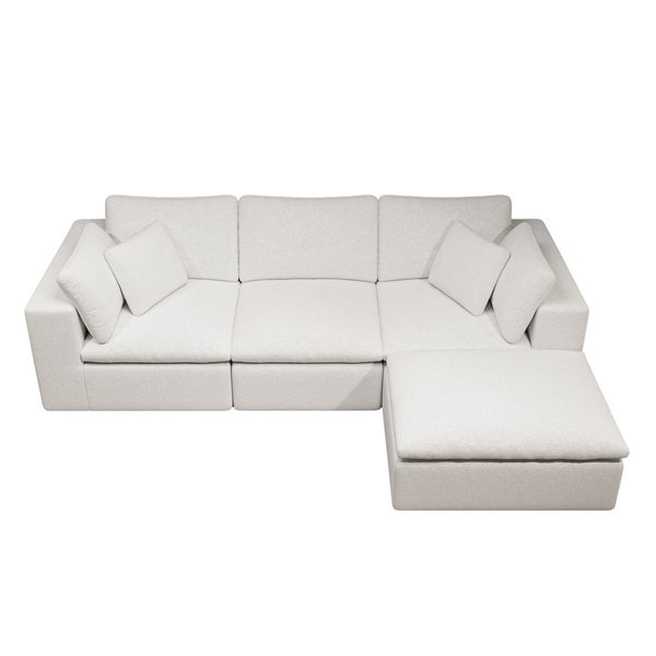 English Elm 108.3*68.9"modular Sectional Sofa Four Piece Corduroy Couch for Living Room Apartment W3819S00085