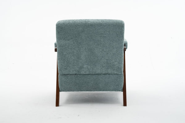 English Elm Mid Century Modern Tufted Accent Chair Solid Wood Frame High Density Foam Seat Green W3835P484157