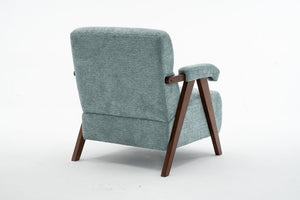 English Elm Mid Century Modern Tufted Accent Chair Solid Wood Frame High Density Foam Seat Green W3835P484157