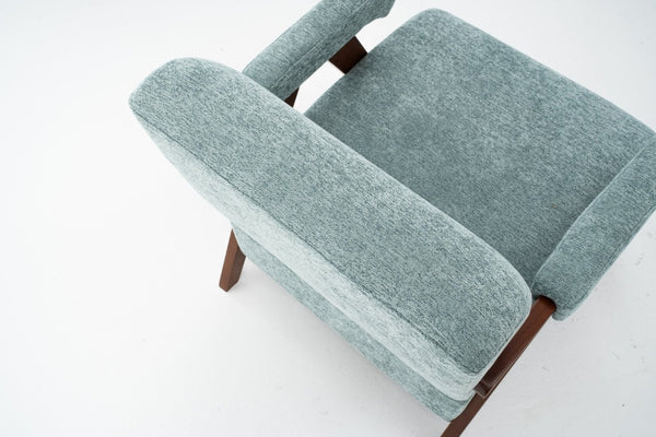 English Elm Mid Century Modern Tufted Accent Chair Solid Wood Frame High Density Foam Seat Green W3835P484157
