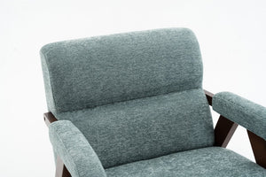 English Elm Mid Century Modern Tufted Accent Chair Solid Wood Frame High Density Foam Seat Green W3835P484157