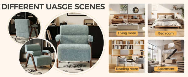 English Elm Mid Century Modern Tufted Accent Chair Solid Wood Frame High Density Foam Seat Green W3835P484157