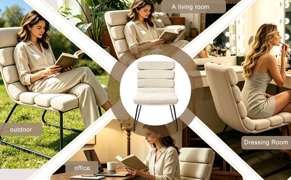 English Elm Modern Upholstered Dining Chair Set of Two with Cushioned Seat and Metal Frame W3851P494451