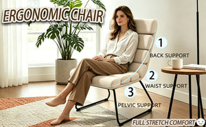 English Elm Modern Upholstered Dining Chair Set of Two with Cushioned Seat and Metal Frame W3851P494451