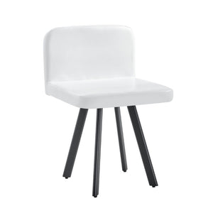 English Elm Sn-C-Md4in1-Whlth Oil Wax Leather Dining Chair Retro Ergonomic Cushioned Seat White W3875P371077