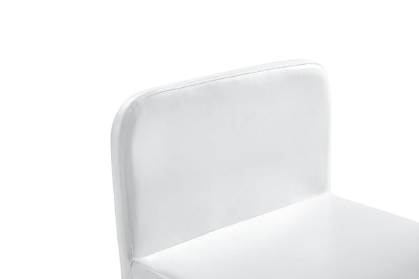English Elm Sn-C-Md4in1-Whlth Oil Wax Leather Dining Chair Retro Ergonomic Cushioned Seat White W3875P371077