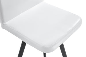 English Elm Sn-C-Md4in1-Whlth Oil Wax Leather Dining Chair Retro Ergonomic Cushioned Seat White W3875P371077