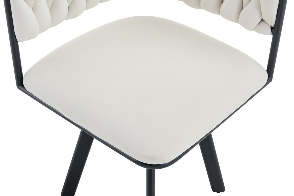 English Elm Sn-c-rpag4in1-bg Plush Velvet Accent Chair with High-density Foam for Modern Living Beige W3875P385198