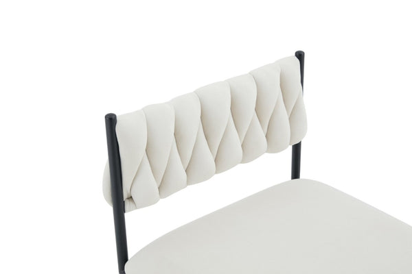 English Elm Sn-C-Rpmd2in1-Bg Velvet Accent Chair Fade Resistant Foam Cushion Modern Living Room Seat Beige W3875P385203